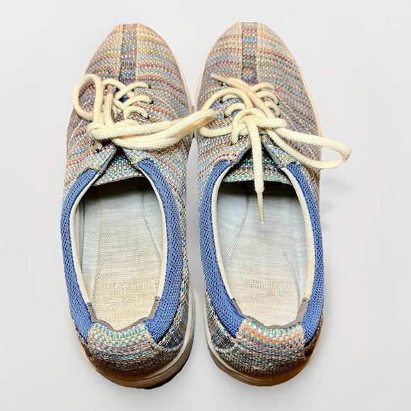 Dansko Brandi Shoes Navy Multicolor Canvas Sneaker Lace Up Size 9.5 - 10 EU 40 - Picture 4 of 8